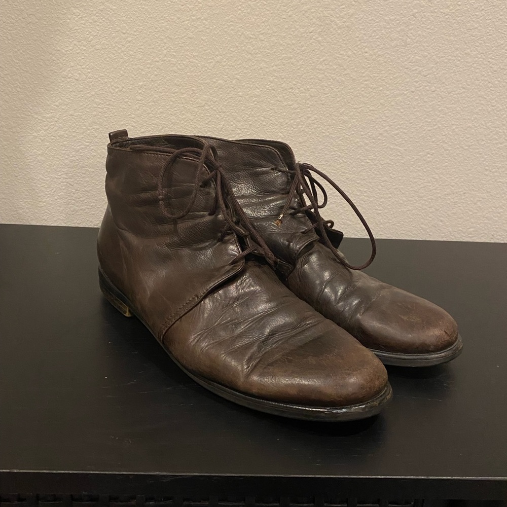 Classiques Entier Italian Leather Ankle Boots Mens 8.5